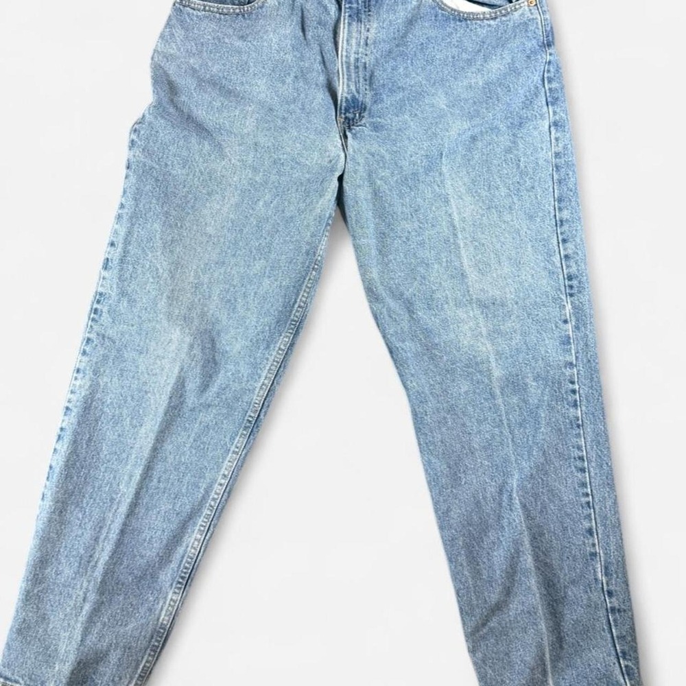 Vintage Levi 550 Relaxed Tapered Fit Light Wash Jeans USA 0896 Size 40x30